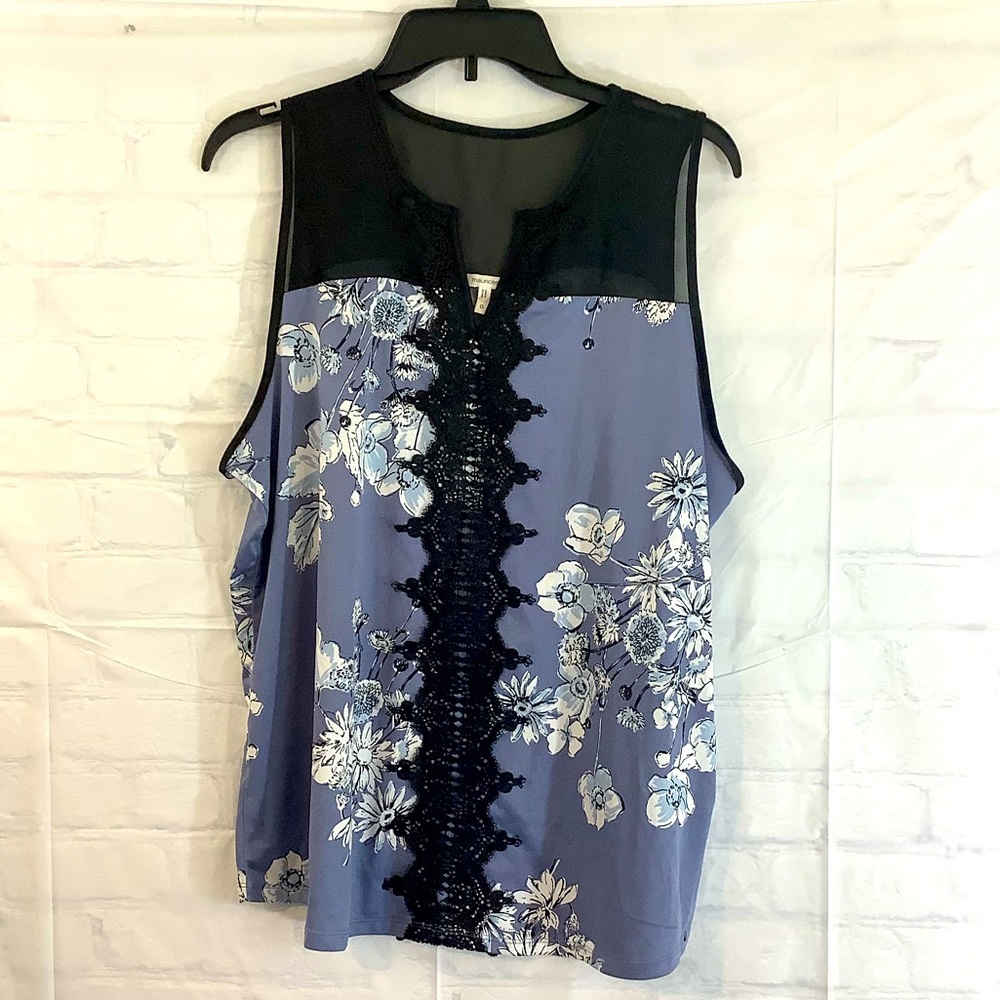 Maurice’s Sleeveless floral top Sz 0